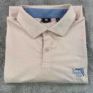 FootJoy Men’s XL Golf Polo Shirt Performance Stretch Geometric Florida Club FJ